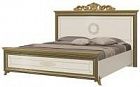  Кровать Версаль с изголовьем шелкография 180x200 (СВ-04), слоновая кость