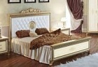  Кровать Версаль с мягким изголовьем 180x200 (СВ-04) слоновая кость